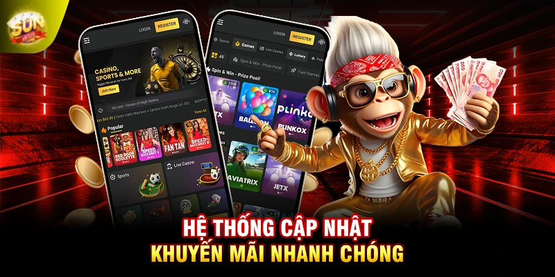 Hệ thống cập nhật khuyến mãi nhanh chóng