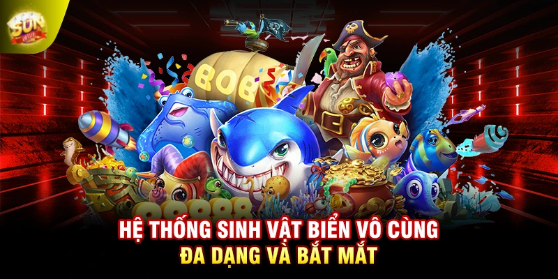 Hệ thống sinh vật biển vô cùng đa dạng và bắt mắt
