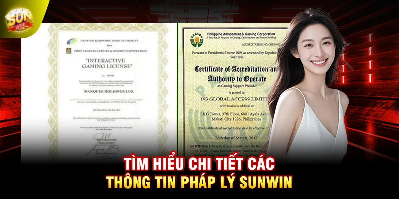Tìm hiểu chi tiết các thông tin pháp lý SUNWIN